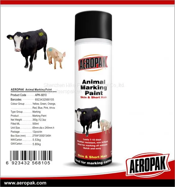 AEROPAK High Quality Harmless and Colorful Animal Marking Paint photo-2