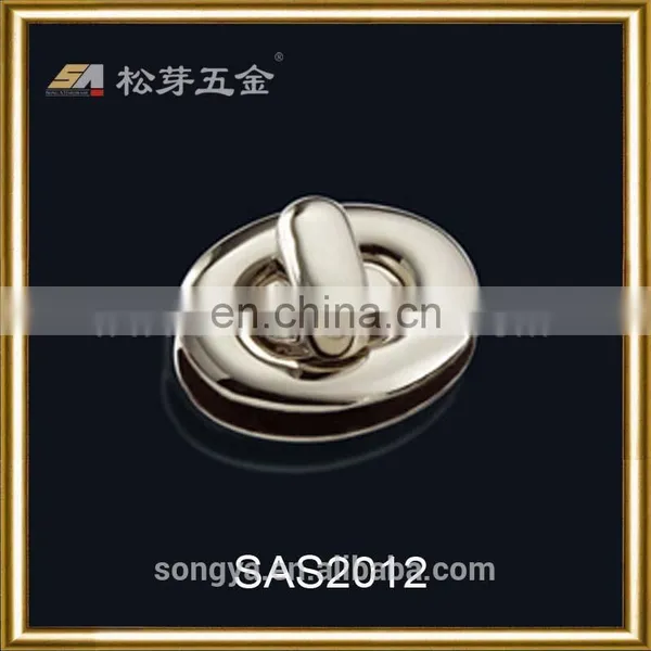 Durable Handbag Hardware Lock, Shiny Zinc Alloy Lock Hardware For Lady Lock photo-2