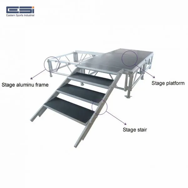 Aluminum Stage Platform for Sale,aluminum Stage Riser,aluminum Wedding Stage,aluminum Wedding Stage Platform photo-5