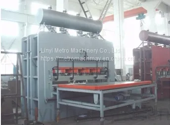 Short Cycle Melamine Laminating Hot Press for HDF Laminate Flooring, Furniture photo-2