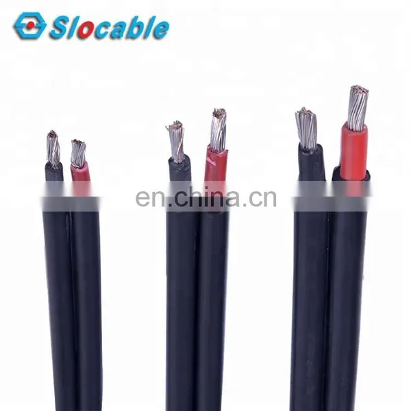 Slocable UV Resistance XLPE Twin Cores 4mm2 Electrical Cable Wire photo-2