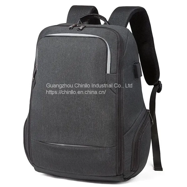 Men Casual Lightweight Mochilas Computer Usb Smart Waterproof Mochilas Rucksack 19 Inch Bag Black Laptop Backpack photo-3