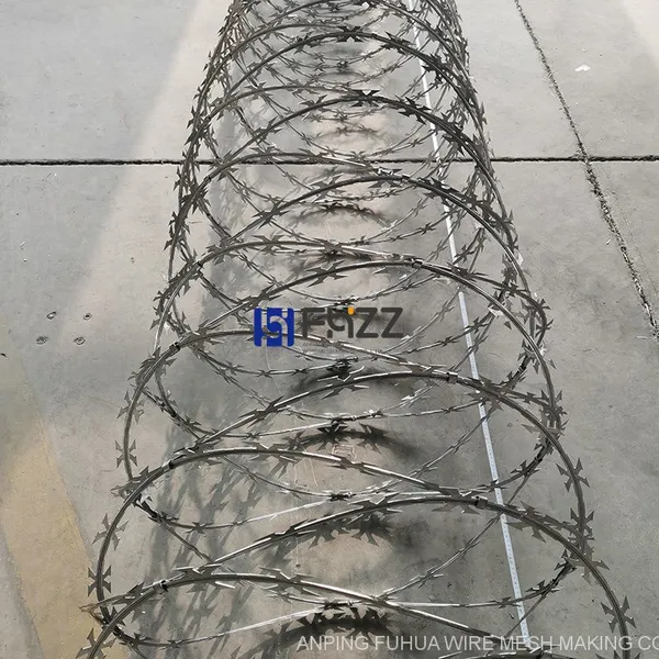 CBT-60 Razor Barbed Tape Concertina 700mm Diameter Hot Dipped High Galvanized for Security Fencing Wire photo-4