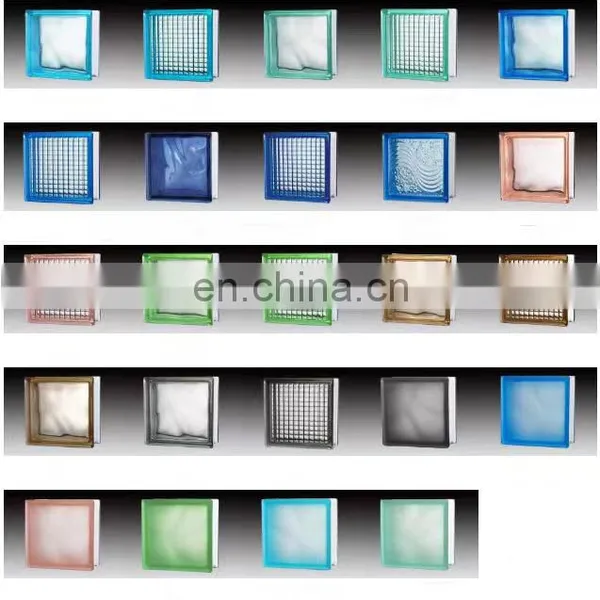 190mm*190mm*80mm Building Clear Decorative Hollow Glass Wall Block Brick photo-3