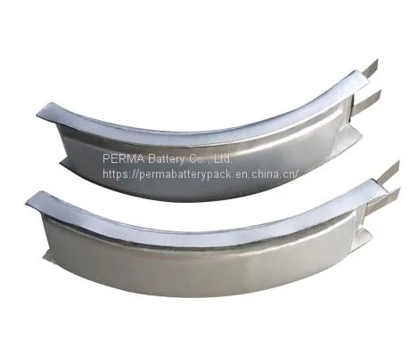 Curved Li-polymer Battery in Any Size and Shape Designed for Wearable Devices