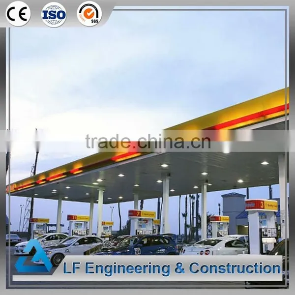 Prefab Ball Joint Large Span Space Frame Gas Station Canopy photo-3