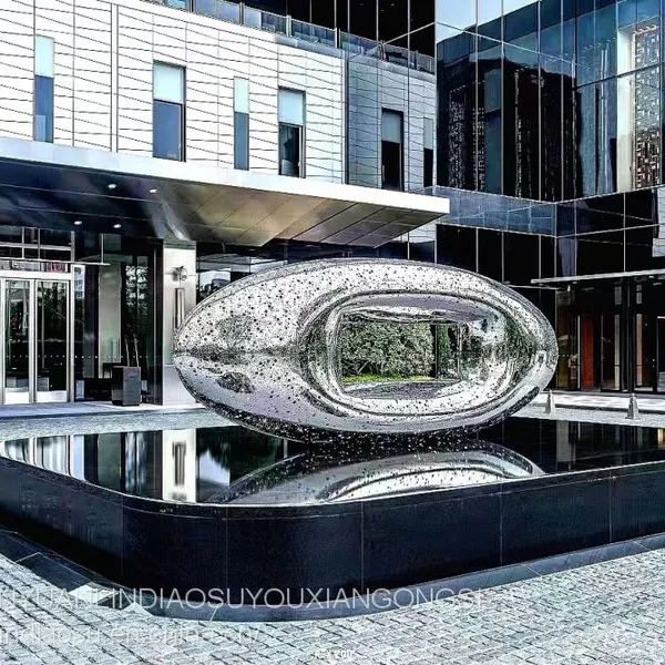 Stainless Steel Sculpture Manufacturer Stainless Steel Landscape Sculpture Ornament Park Square Metal Sculpture