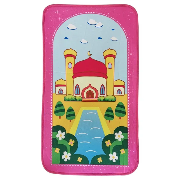 2024 New Design Wholesale Islam Mosque Travel Prayer Mat Compass Booklet Portable Pocket Prayer Mat Muslim photo-3