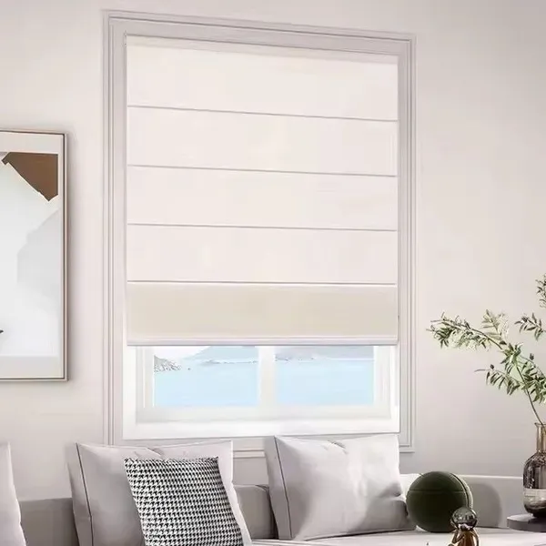 China Manufacturer Supplier Wholesale Hot Selling Lovely Romantic Blind Various Design Fashio Roman Curtain Fabric Curtains for The Living Room photo-3