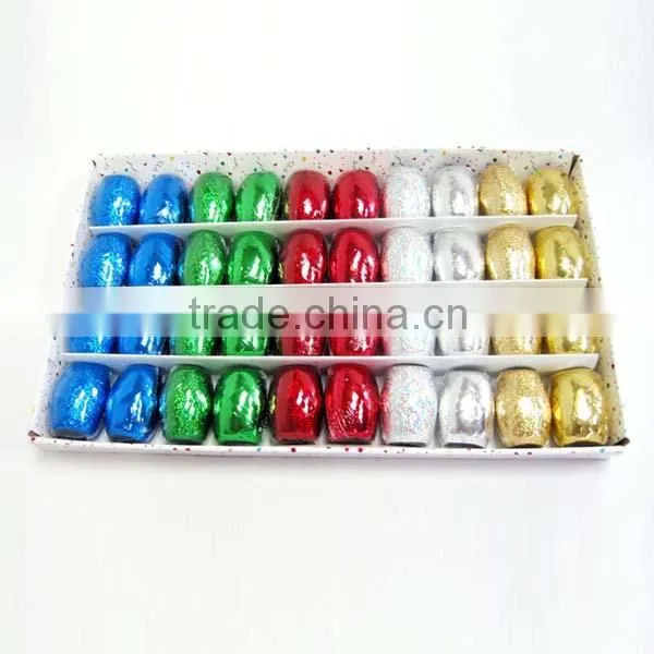 Metallic Effect Ribbon Egg, Bule Metallic Ribbon Roll, Fashinable Printed Ribbon Spool for Decoration photo-5