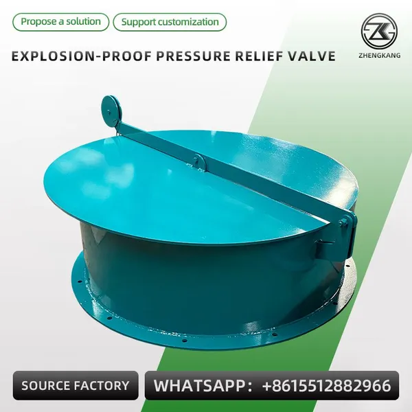 Explosion Proof Pressure Relief Valve Flameless Explosion Vent Dust Collector Safety Relief Valve For Industrial Dust Pipeline photo-4