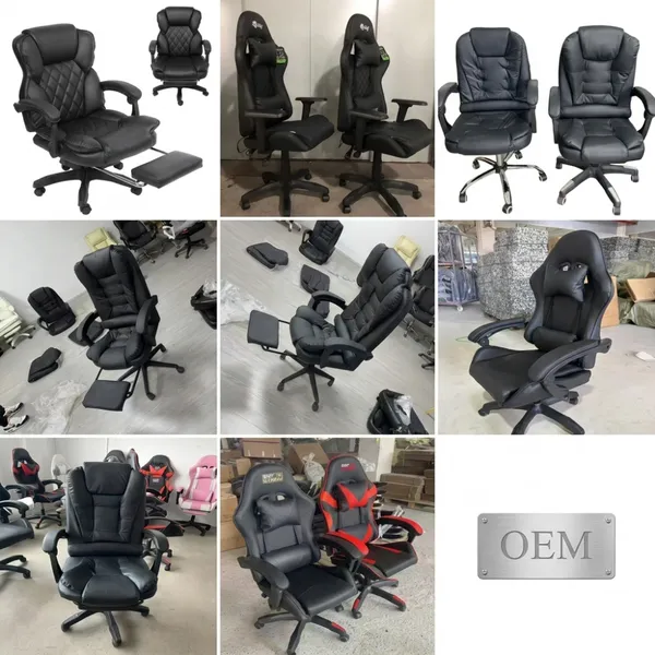 Professional Ergonomic High-Back Gaming Chair With Retractable Footrest, Adjustable Lumbar Support, and PU Leather Racing Style Office Chair. photo-5