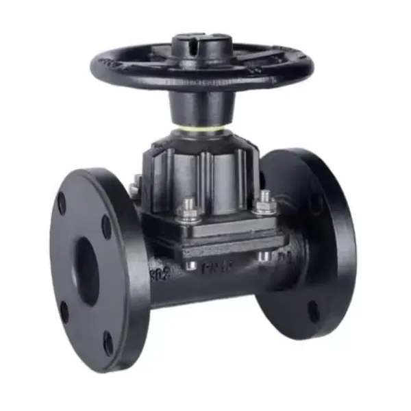 Diaphragm Valve PN10/PN16 Flange Ductile Iron Rubber Soft Seal Type Anti-Corrosion Manual Shutoff Valve Corrosion-resistant photo-3