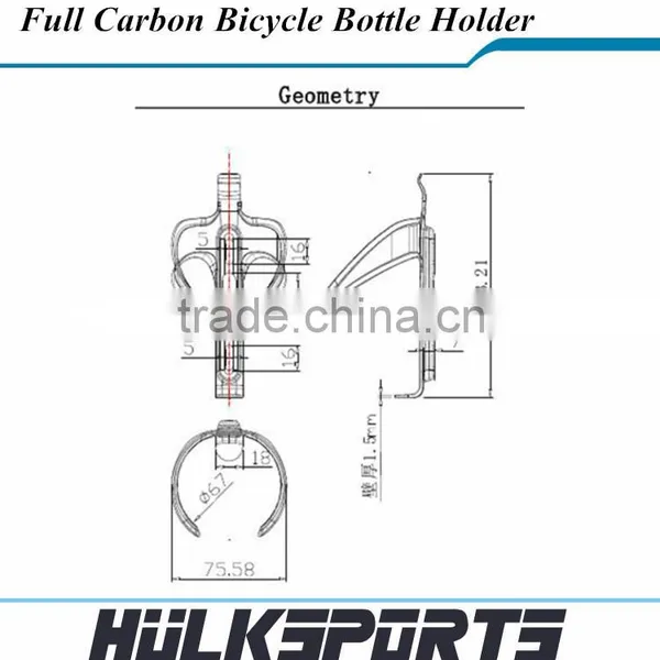 2016 New Road Bicycle Parts Mountain Bike Carbon Water Holder Water Bottle Cage 18g photo-2