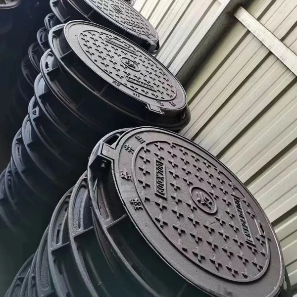 Wholesale Price Round Ductile Cast Iron Manhole Cover Outdoor Dark Ductile Iron Manhole Cover photo-3
