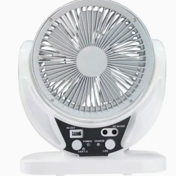 Silent Camping Fishing Car-mounted Dormitory Lithium Battery With Ultra-long Battery Life, Solar-powered Desktop Fan（Wechat:13510231336）