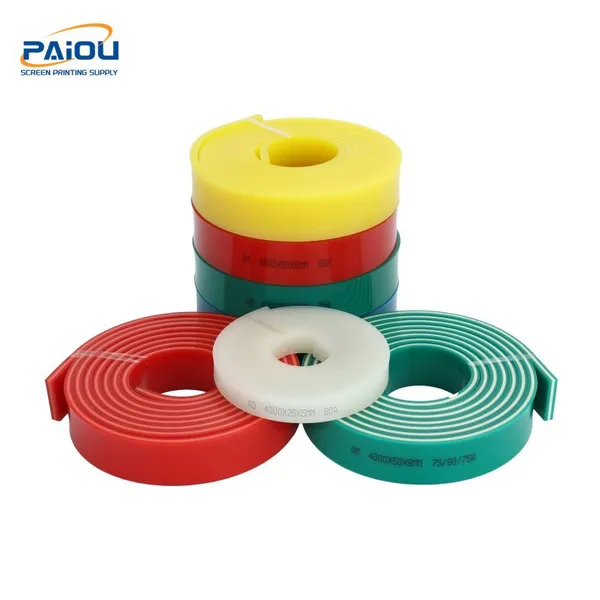 Hot Sale Rubber Squeegee Silk Screen Printing Squeegee Rubber Blade for T-Shirt Printing