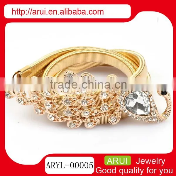 Fahion Adjustable Sexy Belly Chain Sapphire Peacock Waist Chain photo-6