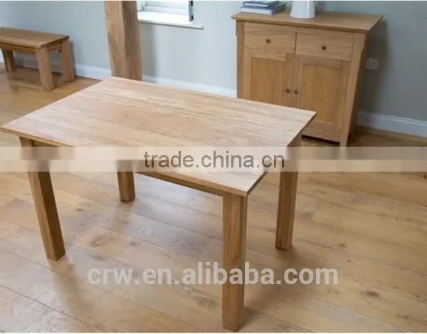 DT-4047 Solid European 6 Seater Oak Long Narrow Dining Table photo-2