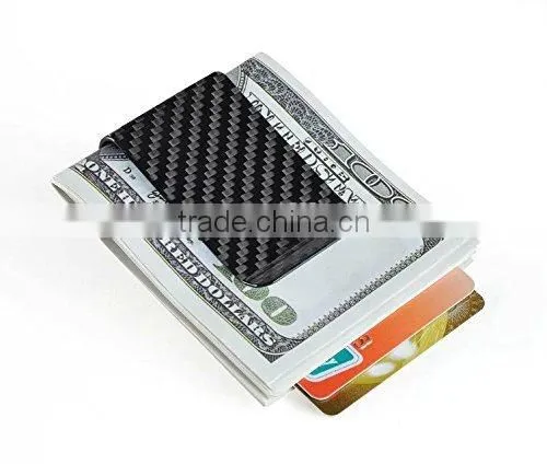 Cool Mini Carbon Fiber Money Clip Holder photo-3