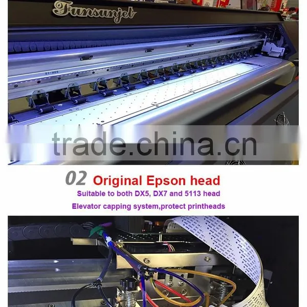 Big Discount 5ft 6ft Funsunjet 1700k Eco Solvent Sublimation Printer With DX5 Head photo-2