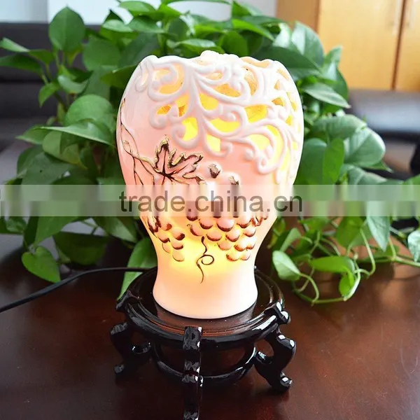 Himalayan Salt Lamp With Ceramics photo-3