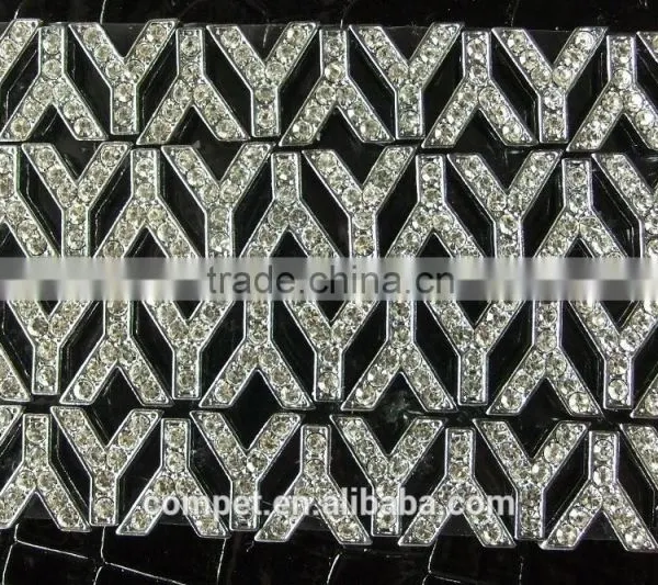 Produce Colorful Rhinestone Slide Letters With 10 mm Hole Size photo-6