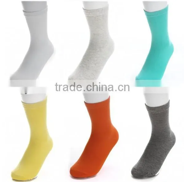 Solid Colour Cotton Sock for Adult