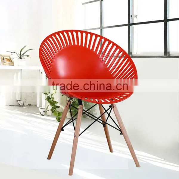 Creative Leisure Comfortable Hollow Backrest Bistro Chair Office Round Chair photo-2