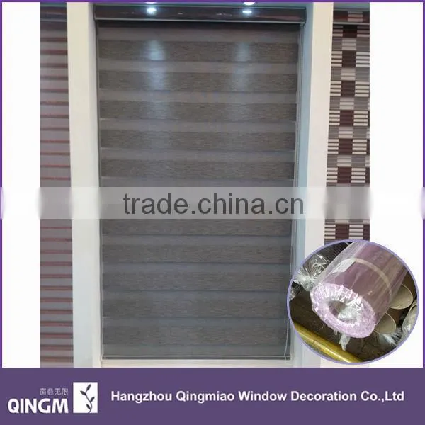 Blackout Fabric Window Zebra Roller Blinds Sun Strip Curtain photo-3