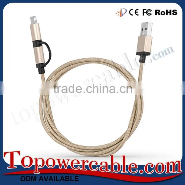 2 in 1 Reversible Design Hi-speed Micro USB 3.1 Type C Male to Standard Type A USB 3.0 Male Data Cable photo-4
