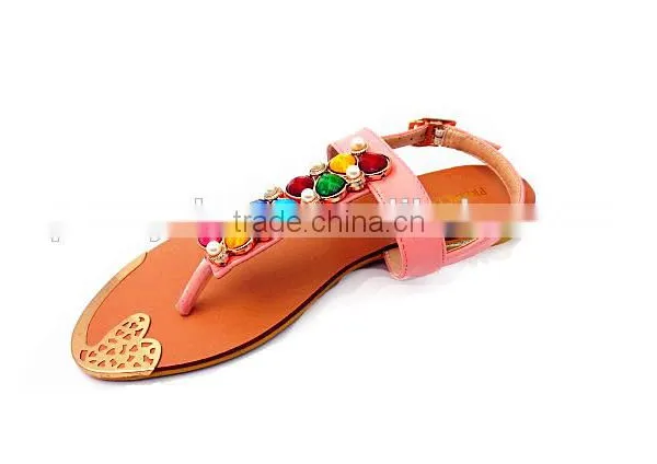 Fashion Lady Fancy Flat Heel Colorful Slippers photo-6