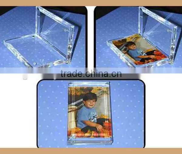 Customize Magnetic Acrylic Frame , Magnet Connecting Acrylic Photo Frame for Wedding Memorial photo-6