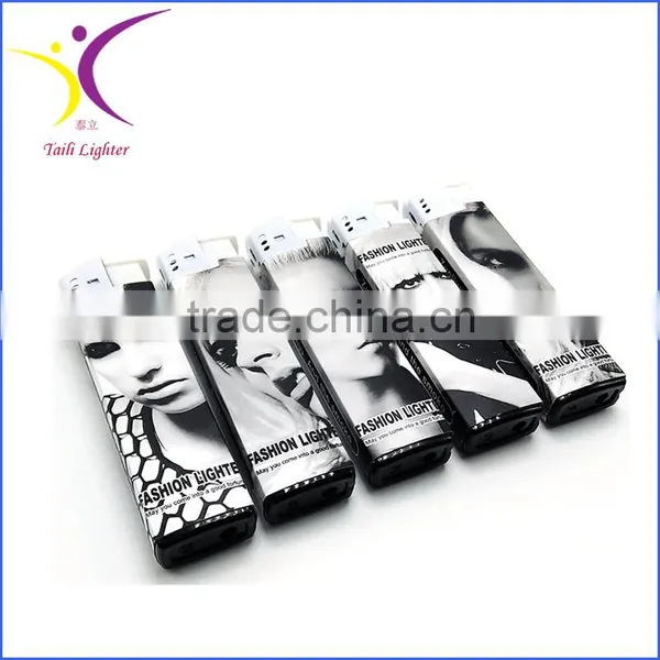 Wrapper Lighters Customzied Refillable Plastic Gas Lighter