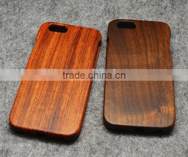 Handmade Natural Genuine Bamboo Wooden Case Mobile Backing Shell Case Cover for IPhone 5/5s 6 6plus photo-2