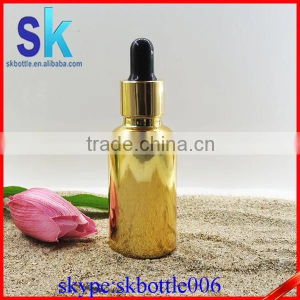 Golden Luxury 30ml Essential Oil Glass Bottle for Smoke Oil Supplier's Choice photo-3