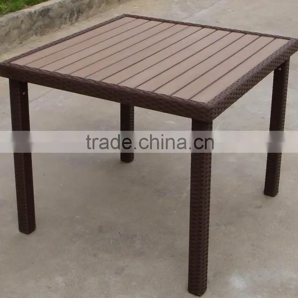teak wicker table
