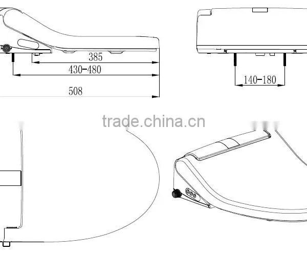Prefabricated Toilet Easy Operated Automatic Toilet Seat for Elderly photo-2
