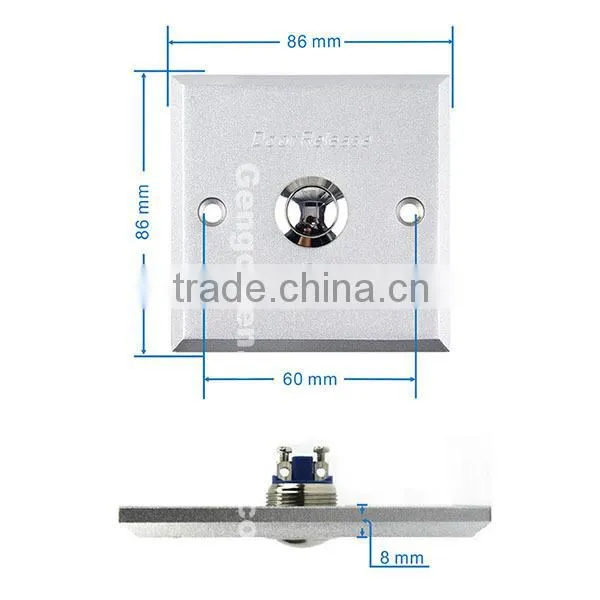 ACCESS CONTROL 12V DOOR OPEN ALUMINUM ALLOY SWITCH photo-3