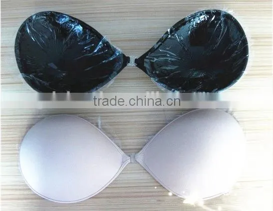 Black Piped Invisible Bra Girls Sexy Breathable Nipple Bra Wireless Sponge Bra photo-5
