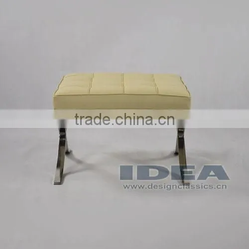 DC2001 Replica Mies Van Der Rohe Barcelona Ottoman Cream White photo-3