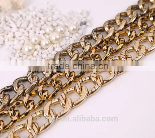 2016 New Fashion Gold Chain Design For Men Leopard Pattern Industrial Chain Jesus Cross Stainless Steel Chain