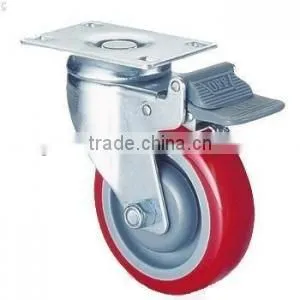 Solid Iron Core Rubber Industrial Carts' Castor Wheels N420(DB) photo-5
