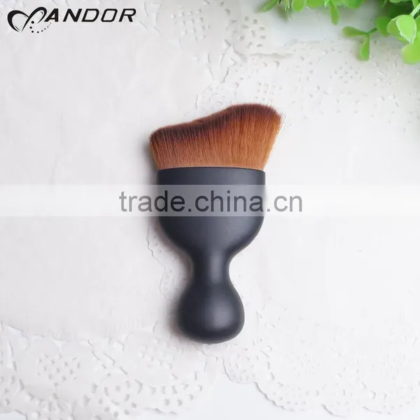 Soft Brush Hair Black Handle Colored Mini Concealer Brush photo-5