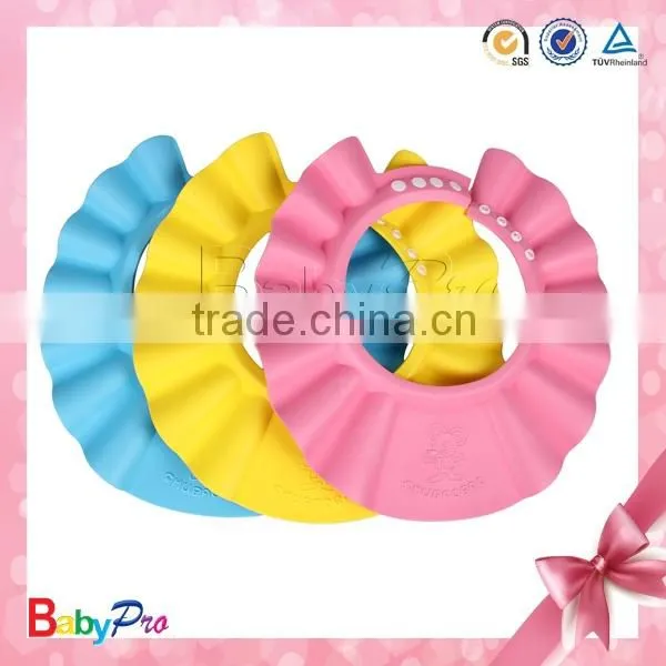 2015 New Product Zhejiang China Manufacturer Hair Products Infant Protective Hat Colorful Baby Shower Cap photo-5