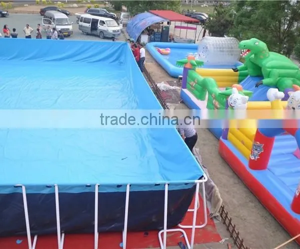 Hot Sale Steel Frame Inflatable Outdoor Swimming Pool photo-2