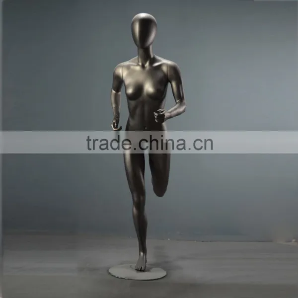 Fashion Store Window Display Fiberglass High Glossy Male Running Mannequin photo-6