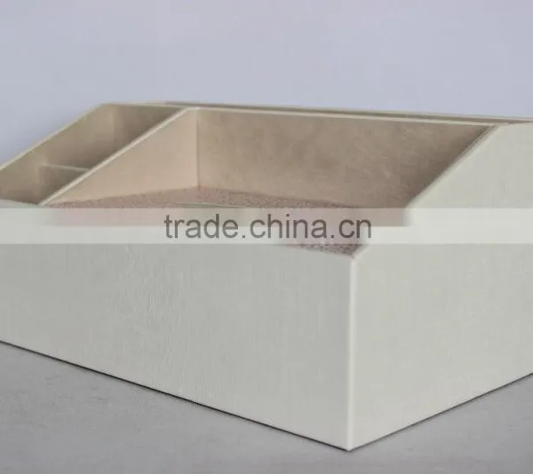Home Decoration Faux Leather Tissue Box/Office Cardboard Napkin Box photo-3