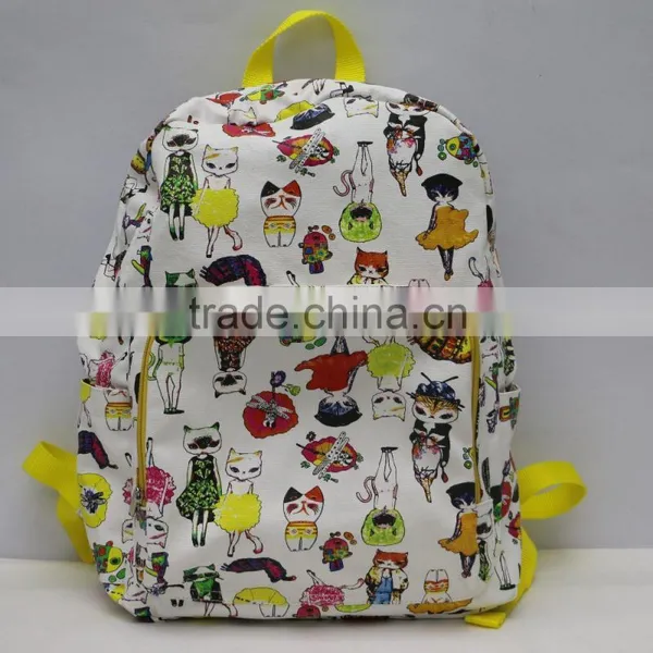 Hot Sales Women Backpacks Women Shoulder Bag Canvas Printing Backpack Schoolbag Mochila Graffiti Unisex Rucksack