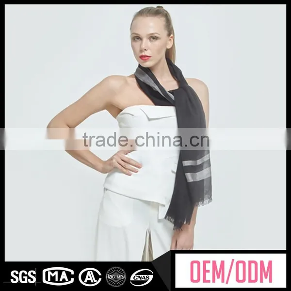 Hot Selling Solid Colour Linen Scarf With Good Price, Knitted Chevron Scarf Pattern, Custom Fashion Silk Printed Scarf photo-3